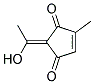 (z)-(9ci)-2-(1-羟基亚乙基)-4-甲基-4-环戊烯-1,3-二酮结构式_128886-99-7结构式