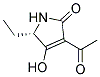 (s)-(9ci)-3-乙酰基-5-乙基-1,5-二氢-4-羟基-2H-吡咯-2-酮结构式_128892-51-3结构式