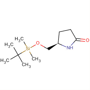 5(R)-5-{(叔丁基二甲基甲硅烷基氧基)甲基}吡咯烷-2-酮结构式_128899-30-9结构式