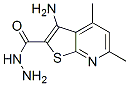 3-氨基-4,6-二甲基噻吩[2,3-b]吡啶-2-羧肼结构式_128918-28-5结构式