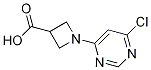 1-(6-Chloro-pyrimidin-4-yl)-azetidine-3-carboxylic acid Structure,1289387-12-7Structure