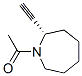 1H-azepine, 1-acetyl-2-ethynylhexahydro-, (s)- (9ci) Structure,128960-06-5Structure