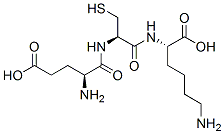 6-氨基-2-[[2-[(2-氨基-5-羟基-5-氧代-戊酰)氨基]-3-硫基-丙酰]氨基]己酸结构式_128960-73-6结构式