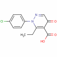 2-(4-Chlorophenyl)-3-ethyl-5-oxo-pyridazine-4-carboxylic acid Structure,129025-54-3Structure