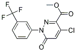 Methyl 4-chloro-6-oxo-1-[3-(trifluoromethyl)phenyl]-1,6-dihydro-3-pyridazinecarboxylate Structure,129109-18-8Structure