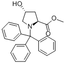 Trans-4-hydroxy-n-triphenylmethyl-l-proline methyl ester Structure,129430-93-9Structure