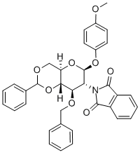 4-Methoxyphenyl 3-O-Benzyl-4,6-O-benzylidene-2-deoxy-2-phthalimido-β-D-glucopyranoside Structure,129575-88-8Structure