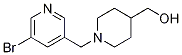 (1-((5-Bromopyridin-3-yl)methyl)piperidin-4-yl)methanol Structure,1296225-06-3Structure