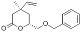 (4S,6r)-6-benzyloxymethyl-4-methyl-4-vinyl-tetrahydro-pyran-2-one Structure,130129-22-5Structure