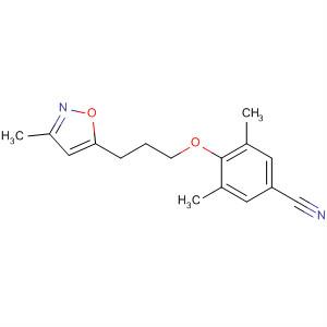 3,5-Dimethyl-4-[3-(3-methyl-5-isoxazolyl)propoxy]-benzonitrile Structure,130226-18-5Structure