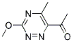 Ethanone, 1-(3-methoxy-5-methyl-1,2,4-triazin-6-yl)-(9ci) Structure,130230-57-8Structure