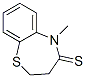 1,5-Benzothiazepine-4(5h)-thione, 2,3-dihydro-5-methyl- Structure,130337-43-8Structure