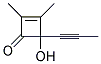 2-Cyclobuten-1-one, 4-hydroxy-2,3-dimethyl-4-(1-propynyl)-(9ci) Structure,130352-47-5Structure