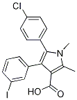 5-(4-Chlorophenyl)-4-(3-iodophenyl)-1,2-dimethylpyrrole-3-carboxylic acid Structure,1305320-66-4Structure