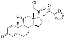 (16alpha)-21-氯-17-[(2-呋喃基羰基)氧基]-16-甲基-孕甾-1,4-二烯-3,11,20-三酮结构式_1305334-31-9结构式