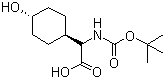 (R)-2-(叔丁氧羰基氨基)-2-((1R,4R)-4-羟基环己基)乙酸结构式_130624-89-4结构式