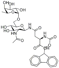 N-[2-(乙酰氨基)-2-脱氧-6-O-(alpha-L-吡喃岩藻糖基)-beta-D-吡喃葡萄糖基]-N2-芴甲氧羰基-L-天冬氨酰胺结构式_1308872-02-7结构式