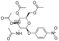 4-Nitrophenyl 2-acetamido-3,4,6-tri-o-acetyl-2-deoxy-β-d-glucopyranoside Structure,13089-27-5Structure