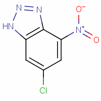 1H-benzotriazole, 6-chloro-4-nitro- Structure,13091-80-0Structure