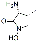 (3r,4r)-(9ci)-3-氨基-1-羟基-4-甲基-2-吡咯烷酮结构式_130931-65-6结构式