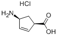 (1R,4s)-4-氨基-2-环戊烯羧酸盐酸盐结构式_130931-85-0结构式