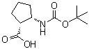 (1R,2s)-2-(boc-amino)cyclopentanecarboxylic acid Structure,130981-12-3Structure