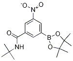 3-硝基-n-叔丁基-5-(4,4,5,5-四甲基-1,3,2-二噁硼烷-2-基)苯甲酰胺结构式_1309980-13-9结构式