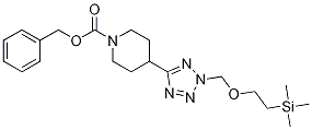 4-2-(2-Trimethylsilanyl-ethoxymethyl)-2h-tetrazol-
5-yl-piperidine-1-carboxylic acid benzyl ester Structure,1313712-41-2Structure