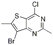 7-溴-4-氯-2,6-二甲基-噻吩并[3,2-d]嘧啶结构式_1313712-46-7结构式