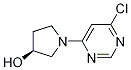 (S)-1-(6-chloro-pyrimidin-4-yl)-pyrrolidin-3-ol Structure,1314354-92-1Structure