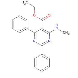 Ethyl 4-(methylamino)-2,6-diphenylpyrimidine-5-carboxylate Structure,131456-61-6Structure