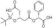 (3R)-3-叔丁基二甲基硅氧基戊二酸-1-(R)-(-)-扁桃酸酯结构式_131466-61-0结构式