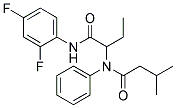 (9ci)-n-[1-[[(2,4-二氟苯基)氨基]羰基]丙基]-3-甲基-n-苯基-丁酰胺结构式_131655-12-4结构式