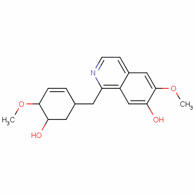 1-[(5-Hydroxy-4-methoxy-1-cyclohex-2-enyl)methyl]-6-methoxy-7-isoquinolinol Structure,13168-51-9Structure