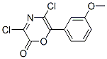 2H-1,4-oxazin-2-one, 3,5-dichloro-6-(3-methoxyphenyl)- Structure,131882-06-9Structure