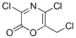 2H-1,4-oxazin-2-one, 3,5-dichloro-6-(chloromethyl)- Structure,131882-08-1Structure