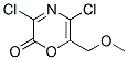 2H-1,4-oxazin-2-one, 3,5-dichloro-6-(methoxymethyl)- Structure,131916-16-0Structure