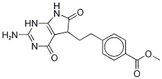 4-[2-(2-Amino-4,5,6,7-tetrahydro-4,6-dioxo-3h-pyrrolo[2,3-d]pyrimidin-5-yl)ethyl]benzoic acid methyl ester Structure,1320346-43-7Structure