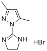 1-(4,5-Dihydro-1h-imidazol-2-yl)-3,5-dimethyl-1h-pyrazole hydrobromide Structure,132369-02-9Structure