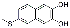 2,3-Naphthalenediol, 6-(methylthio)-(9ci) Structure,132425-78-6Structure