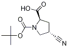 (2R,4s)-1-(叔丁氧基羰基)-4-氰基吡咯烷-2-羧酸结构式_132622-80-1结构式