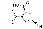 (2R,4r)-1-(叔丁氧基羰基)-4-氰基吡咯烷-2-羧酸结构式_132622-85-6结构式