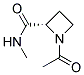 (s)-(9ci)-1-乙酰基-n-甲基-2-氮杂丁烷羧酰胺结构式_132663-36-6结构式