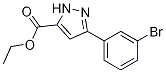 5-(3-Bromophenyl)-1h-pyrazole-3-carboxylic acid ethyl ester Structure,1326811-82-8Structure