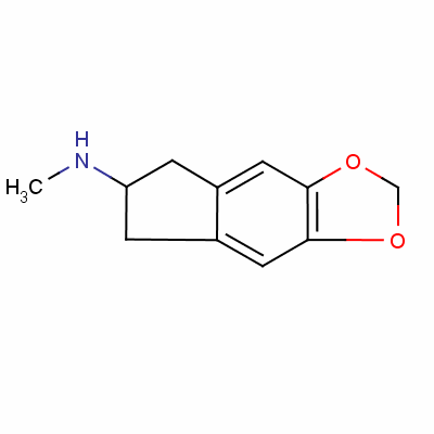 6,7-Dihydro-n-methyl-5h-indeno[5,6-d]-1,3-dioxol-6-amine Structure,132741-82-3Structure