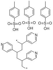 聚(4-乙烯基吡啶对甲苯磺酸盐)结构式_132759-93-4结构式