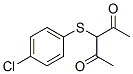 3-[(4-Chlorophenyl)thio]pentane-2,4-dione Structure,132787-93-0Structure