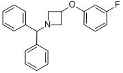 1-Benzhydryl-3-(3-fluorophenoxy)azetidine Structure,132924-41-5Structure