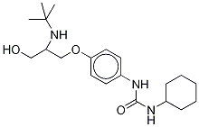 N-环己基-N-[2-(叔丁基)氨基-3-羟基丙氧基]苯基脲-d5结构式_1329835-86-0结构式