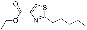 4-Thiazolecarboxylicacid,2-pentyl-,ethylester(9ci) Structure,133047-37-7Structure